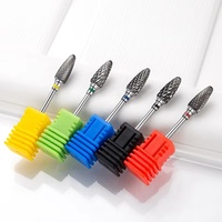 Fraise conique en acier inoxydable pour nail art, outils de dépose de gel, polissage, nettoyage des cuticules, tête de meulage pour machine à ongles