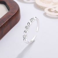 Bague ouverte Grain Diamond en cuivre plaqué or 18 carats, bijou statement ajustable pour femme