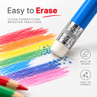 Crayons de couleur pour artistes, fournitures artistiques, ensemble de peinture, kit de dessin, ensemble de crayons à dessiner, boîte de crayons de couleur professionnelle personnalisée, en vrac, LT73414