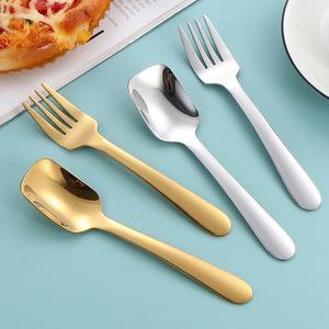 Juego de Cubiertos de Acero Inoxidable SUS 304, Cuchara, Tenedor, Dorado, Plateado, Colores Surtidos para Hogar, Cafetería, Suministro al por Mayor - Product Image 4