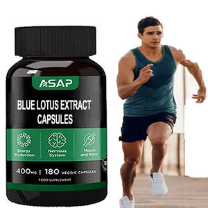 Cápsulas de extracto de Loto Azul 500mg de suplementos de hierbas naturales de etiqueta privada OEM - Product Image 1