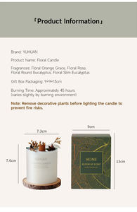 شموع شمع الصويا مخصصة بالجملة في الزجاج لأعياد الميلاد عيد الحب في عيد رأس السنة الجديدة-صديقة للبيئة وحرق طويل - Product Image 3