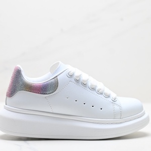 Black <b>White</b> Chunky Lace-Up Platform <b>Casual</b> Sports <b>Shoes</b> Made in China PU Upper - Product Image 4