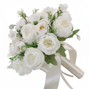 Flores Artificiales de Alta Calidad para Decoración de Bodas, Ramo de Novia, Flores Artificiales de Lujo para Novias - Product Image 1