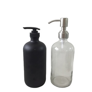 500ML 1000ML Foam Pump Glass Boston Bottle With Stainless Steel Or Plastic Spray Head