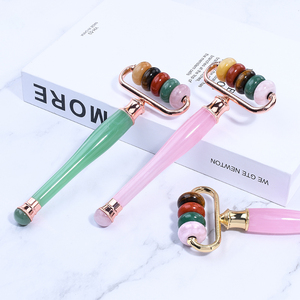 Rodillo de masaje facial antienvejecimiento con logotipo personalizado de belleza para el cuidado de la piel de una sola cabeza <span class=keywords><strong>en</strong></span> forma de cuentas de Jade de alta calidad superventas - Product Image 4