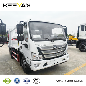 Camion compacteur de déchets Foron 6cbm neuf d'usine, 4*2, camion à ordures chinois avec moteur Cummins pour le nettoyage des ordures urbaines - Product Image 3