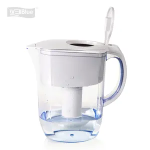 Wellblue best hot sale alkaline water filter pitcher jug home bri ta water filter jug cartridge tap water filter pitcher