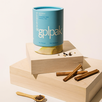 Vente en gros Boîte cylindrique marron écologique personnalisée Boîte tube en papier Boîtes d'emballage rondes en carton de luxe pour café thé en vrac