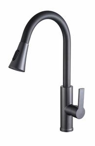 Grifo de Cocina Monomando Moderno Clásico KAWAL, Mezclador de Agua de Plástico y Cerámica, Acabado Cepillado, Montado en Cubierta para Fregadero - Product Image 2