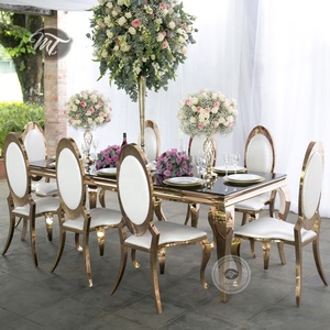 <span class=keywords><strong>Restaurante</strong></span> comedor muebles de cristal de lujo mesa de comedor y silla conjunto con 12 plazas - Product Image 5