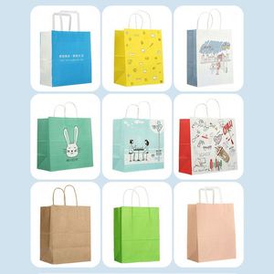 Sacs en papier kraft personnalisés en gros pour emballage alimentaire à emporter, impression de logo pour pâtisseries, thé au lait, cadeaux et autres promotions - Product Image 5