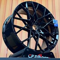 Jantes de voiture en alliage d'aluminium forgé sur mesure CF, ajustement universel, nouveau design en maille noire pour M2/M3/G80 M5/M6 Série 3/4/5/7