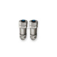 Conector Industrial FAS M12 Macho/Hembra de 4 Pines, Código A, Blindado, Protección IP67, 60VDC/60VAC, Cable Rs485 con Cubierta