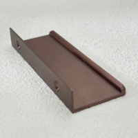 Poignée de placard personnalisée couleur cuivre, poignée de cuisine légère en aluminium à bord scellé, poignée de tiroir dissimulée pour la revente