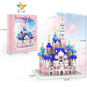 Grande Modello di Torre Streetview in Plastica ABS Fai-da-Te AJB, Gioco di Costruzioni, Regalo, Blocchi per Castello di Tutte le <span class=keywords><strong>Dimensioni</strong></span>, Blocchi da Costruzione per Bambini - Product Image 4