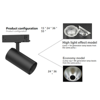 Tracklight en aluminium monté en surface Led Linear Spotlight Multifonction Beam Angle Spot Hot Selling Ceiling Track light