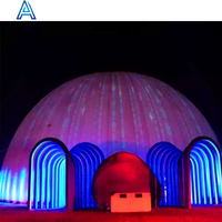 Dôme de lumière LED de célébration extérieure pour l'entrepôt gonflable de barre de tente de partie de club de maison d'explosion