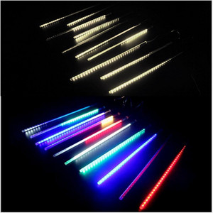 Meteor Shower RGB RGBW <strong>LED</strong> <strong>Falling</strong> Rain Lights 30cm 8 <strong>Tubes</strong> <strong>Led</strong> Icicle <strong>Snow</strong> <strong>Falling</strong> Raindrop Lights - Product Image 3
