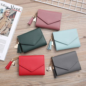 Women's <b>Wallet</b> Female Purses Tassel Coin Purse Card Holder <b>Wallets</b> Female Pu Leather <b>Clutch</b> Money Bag Leather <b>Wallet</b> - Product Image 4