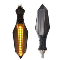 Universal ámbar azul 12V DRL que fluye intermitente dinámico secuencial motocicleta Led señales de giro luz Luces Para Moto