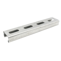 Prix usine OEM Commercial HDG Rail Unistrut pour système de montage au sol solaire photovoltaïque, soudé, 41x41x2.5mm 41x21x2mm
