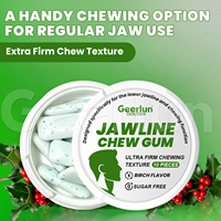 Geerlun Factory Chewing-gum d'exercice pour la mâchoire ultra-dur, sans sucre, texture ferme, pour le raffermissement du visage, vente en gros
