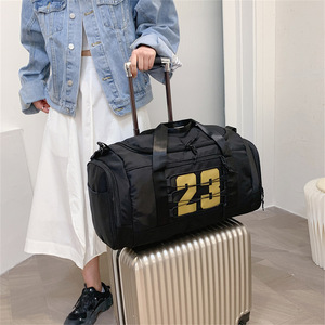 Bolsa de Viaje Plegable Impermeable de Nailon PLAYMAX, Gran Capacidad 20-35L, con Cierre, Correa para Equipaje y Separación de Seco y Húmedo - Product Image 3