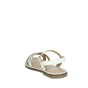 Sandalo Gioseppo da bambina 75336 bianco con cinturino intrecciato alla caviglia, modello estivo - Product Image 2
