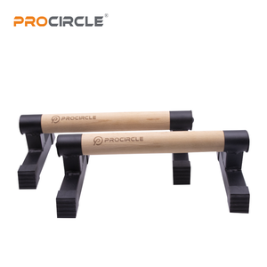 WP8003 Madera y acero Push Up Stand Mango <span class=keywords><strong>Calistenia</strong></span> Madera Push Up Parallettes Bar Street Workout - Product Image 3