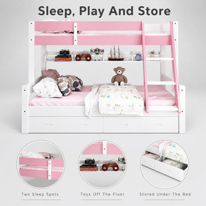 Set biancheria da letto per culla per neonati mobili per camera da letto divano letto per bambini banca letto in legno per bambini biancheria da letto in legno massello <span class=keywords><strong>con</strong></span> <span class=keywords><strong>cassetti</strong></span> - Product Image 4