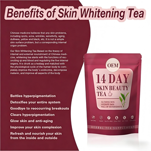 Té de Belleza para la Piel OEM de 14 Días, Hidratante, Luminoso, Rico en Antioxidantes, con Angelica, Rosa, Ginseng y Bardana, Natural, Vegano, Orgánico, USDA, en Caja, 14 Unidades - Product Image 4