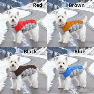 เสื้อกั๊กสุนัขแบบมีซับใน อุ่น กันน้ำ กันลม สำหรับสุนัขขนาดเล็ก กลาง ใหญ่ ป้องกันขนร่วง หนาพิเศษ - Product Image 3