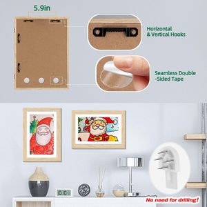 กรอบไม้กันน้ำสำหรับแสดงผลงานศิลปะเด็ก ขนาด 8.5x11 นิ้ว เปิดด้านหน้าได้ กล่องไม้ใส่ผลงานศิลปะ - Product Image 5