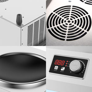 Kompor Induksi Listrik Wok dengan Kontrol Tombol Stainless Steel Komersial, 9 Tingkat Daya, Daya Tinggi 3500w, 220v - Product Image 5