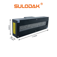Lampu UV LED SULODAK SU-1602035AB Berpendingin Air Panjang Gelombang 395nm Lampu UV Industri Datar/Gulung ZRUV-1000LED Pengeras Cahaya Biru