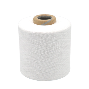 Filato Grezzo Bianco 100% Poliestere ad Alta Tenacità per Cucito, Filato Texturizzato Ring Spun Non Tinto <span class=keywords><strong>21s</strong></span> all'Ingrosso - Product Image 1