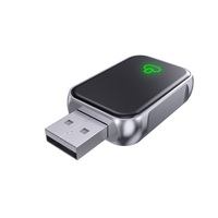 Adaptateur Dongle Portable 2-en-1 Sans Fil CarPlay & Android Auto avec USB-C/Wi-Fi 6/Bluetooth 5.4 Plug & Play, Compatible Universel