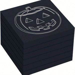 100 Sheets All Black 3*3 Inch Creative Self-Adhesive Sticky Notes Easy-To-Use Removable <b>Memo</b> <b>Pad</b> Reusable Stationery-1 PCS - Product Image 3