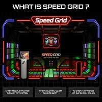 Équipement de jeu interactif LED d'intérieur pour la réaction rapide sur grille, idéal pour les événements, la location, les fêtes d'entreprise et l'activation de marque
