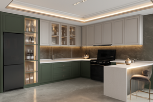 SANTOPOVA, coctelera moderna personalizada, gabinetes de <span class=keywords><strong>cocina</strong></span> con <span class=keywords><strong>encimera</strong></span> de cuarzo e iluminación debajo del Gabinete para casas, apartamentos - Product Image 4