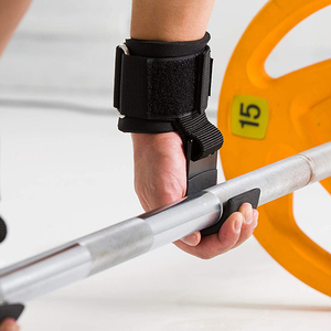 Weight Lifting Hook with Wrist Wraps Weight Lifting Wrist Support Fitness Hand-<b>Bar</b> Wrist Strap Weight Strap - Product Image 4