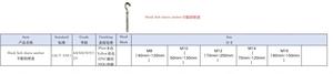 Boulons d'ancrage à manchon en acier au carbone zingué avec boulon à tête de type <span class=keywords><strong>crochet</strong></span> en J <span class=keywords><strong>pour</strong></span> la fixation de <span class=keywords><strong>mur</strong></span> en béton - Product Image 2