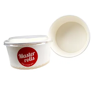 Özel baskılı ısıtmalı dondurma sıcak çorba bardağı gıda kağıt kase