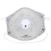 Masque respiratoire anti-poussière jetable en forme de coupelle, conforme à la norme CE EN149, masque filtrant les particules FFP2 Nr, moulé, industriel
