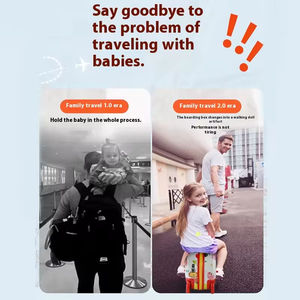 Caja de equitación para niños de dibujos animados multifuncional, equipaje resistente, <span class=keywords><strong>Maleta</strong></span> giratoria de rueda Universal con diseño de moda, regalo para bebé - Product Image 2