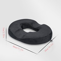 1pcs Coussin de siège pour les hémorroïdes Coussin de siège pour coccyx Siège médical orthopédique pour la prostate Chaise pour mousse à mémoire de forme
