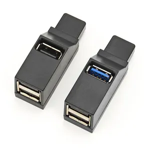 适用于笔记本电脑的USB 3.0集线器分离器多USB Hab 2.0多集线器扩展器3端口集线器适配器