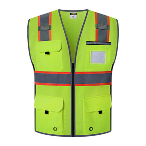 Likai Reflective Safety Vest Mesh Breathable XL Construction Cycling Traffic Protection Custom Logo Print - Product Image 5