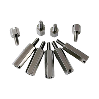 Entretoises hexagonales fendues en acier inoxydable 304 M2 M2.5 M3 M4, goujons mâles et femelles, entretoises filetées, pilier d'isolation pour carte de circuit imprimé, fixation